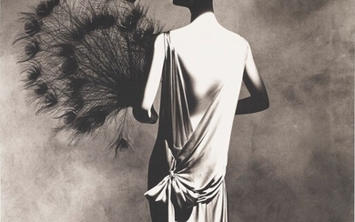IRVING PENN (1917–2009), Vionnet Dress with Fan, 1977