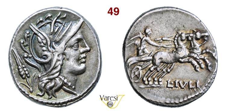 IULIA - L. Julius Caesar (101 a.C.) Denario D/ Testa...