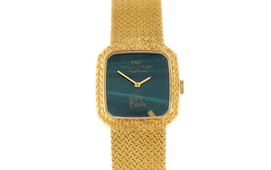 IWC - a yellow metal bracelet watch, 24mm.
