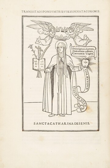 [Illustrati]. Caterina da Siena. Epistole devotissime de sancta Catharina da Siena. Venezia, Aldo Manuzio, 1500.