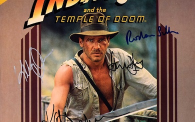 Indiana Jones and the Temple of Doom signed Record Insert