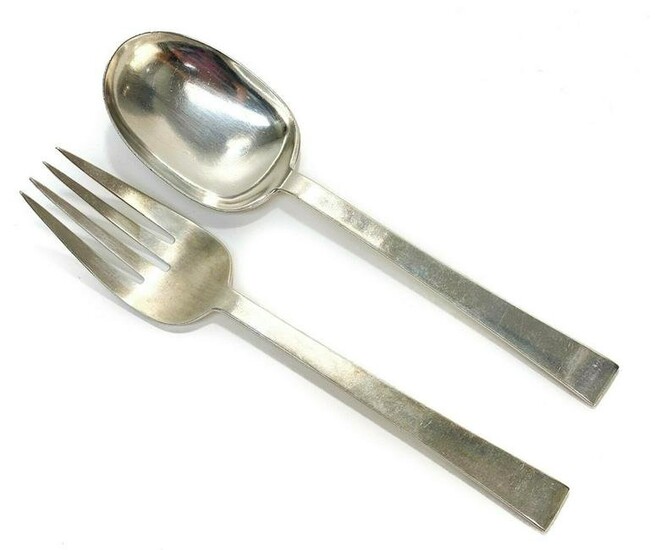 International Sterling Silver Serving Fork Spoons