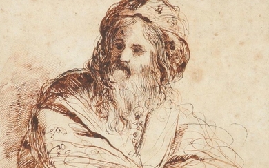 Italian School 17th Century Study of a bearded...