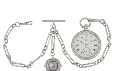 J. W. BENSON - 'THE LUDGATE', a silver cased key wind lever ...