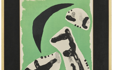 JOAN MIRÓ (1893-1983) Derrière le miroir. Miró: one plate
