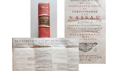 J.T. La Fargue - Geslacht-schetsse, beschryvinge, en staet, van den doorlugten huize en vorstendomme van Nassau - 1740