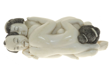 Japanese Erotic Okimono Sculpture.
