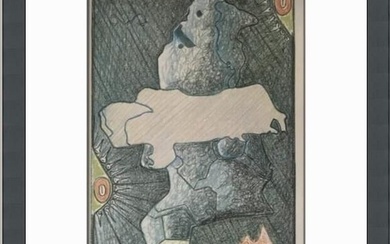 Jasper Johns Untitled VII Custom Framed Print