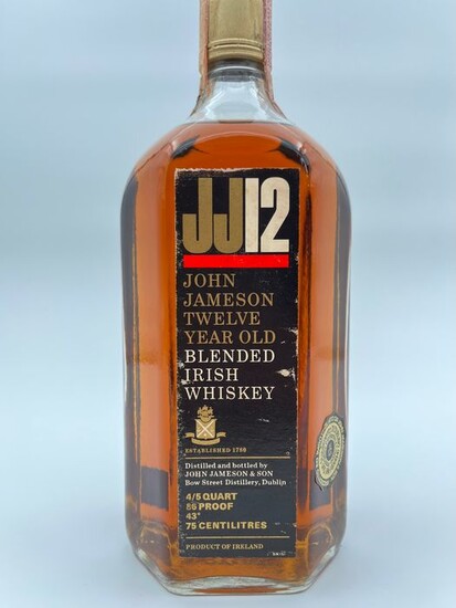 John Jameson 12 years old JJ12 Blended Irish - b. Late 1960s early 1970s - 75cl