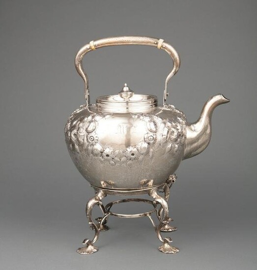 Jones, Ball & Poor Coin Silver Kettle-on-Stand