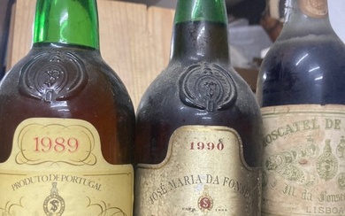José Maria Fonseca, Moscatel de Setubal: 1989 & 1990 & NV - Setubal - 3 Bottles (0.75L)