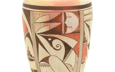 Joy 'Second Frog Woman' Navasie Hopi Pottery Vase.