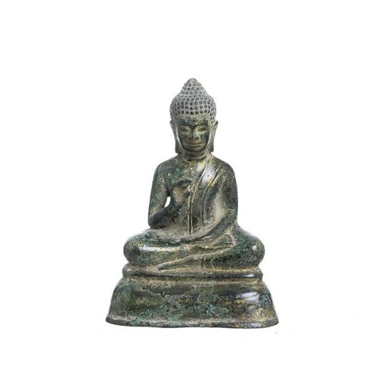 Khmer bronze Buddha