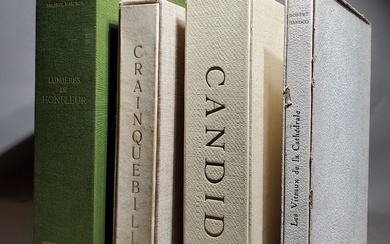 LOT de livres modernes illustrés - Voltaire : Candide ill. par Van Elsen, exemplaire avec...