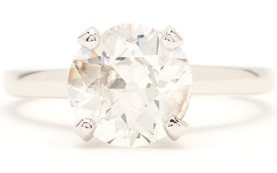 Ladies 1.92 Carat Diamond Solitaire Ring, GIA Report