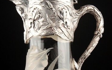 Large Art Nouveau jug in silver - .925 silver - Germany - First half 20th century