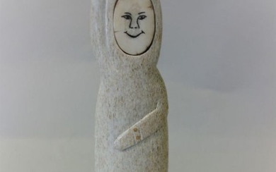 Leonard Olanna (20thc Alaska) Inuit Eskimo Carving