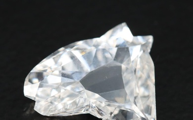 Loose 1.97 CT Horse Modified Brilliant Diamond with GIA Diamond Grading Report