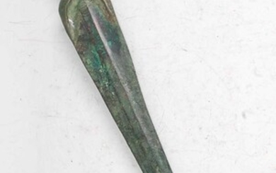 Lot details A Chinese bronze short sword (Jian) in...