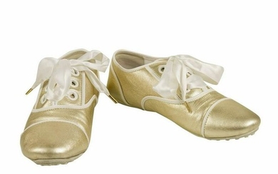 Louis Vuitton Light Gold Super Soft Leather Sneakers