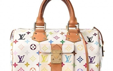 Louis Vuitton - Multicolor Speedy 30 White Clutch bag