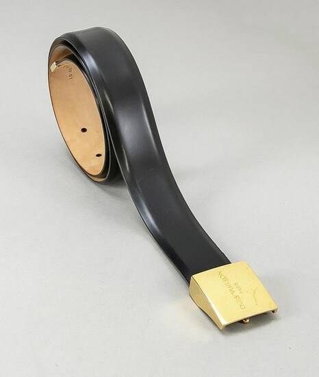 Louis Vuitton, belt, black smo