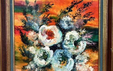 Loulou SCHILD (1943) "Bouquet" 1994 Huile sur toile Signée et datée (19)94 en bas à...