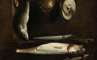 MATEO CEREZO Burgos (1637) / Madrid (1666) "Still life of fish"