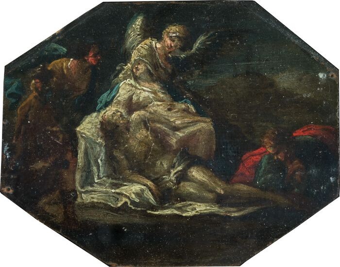 Maestro fiorentino del XVII-XVIII secolo - Bozzetto per la Deposizione dalla Croce