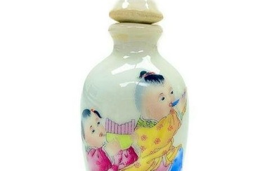 Magical Music Chinese Handmade Porcelain Snuff Bottle