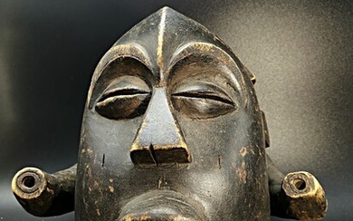 Mask - Wood - Luba - Congo - 31 cm