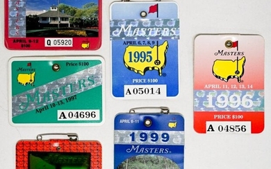 Masters Golf Badges 1993-1999