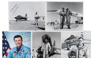Mercury Astronauts (4) Signed Items