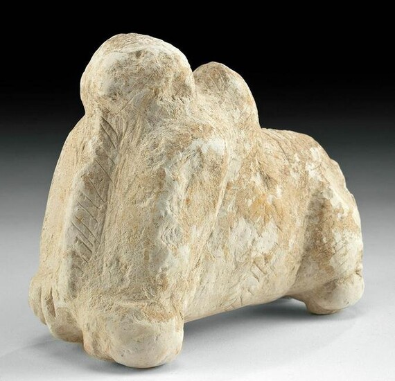 Mesopotamian Limestone Carving Zebu Bull