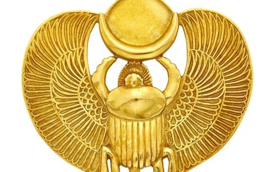 Metropolitan Museum of Art Gold Scarab with Wings Pendant