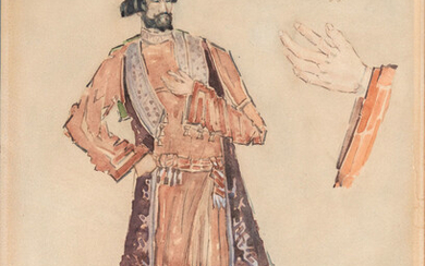 Michail Vrubel (1856-1910), Costume Design for Rimsky Korsakov's "The Bride of the Tsar"