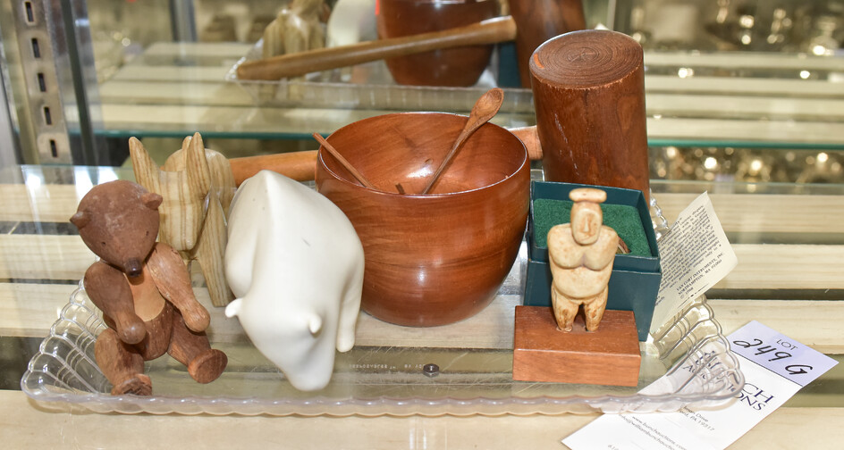 Mid-Century Wood and Ceramics