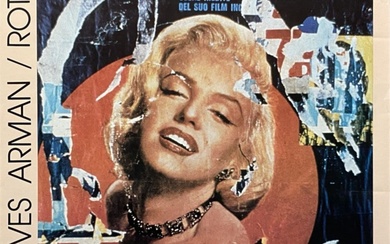 Mimmo Rotella - Marilyn, 1982