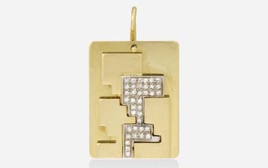 Modena Diamond and gold pendant