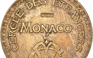 Monaco. Essai uniface (module de 10 Francs) Cercle des étrangers