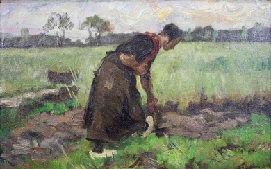 Naar Max Liebermann (20ste eeuw), Boerin aan het werk