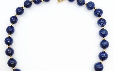 Necklace Yellow gold Lapis lazuli