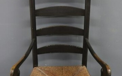 New England William & Mary Ladder Back Chair