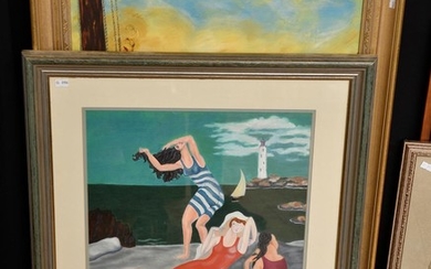 OIL ON BOARD, PICASSO'S 'BATHING BEAUTY', 1995 AND OIL ON CANVAS AFTER MANET