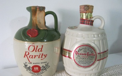 Old Rarity 12 years old + Queen's Castle 21 years old - b. 1960s, 1970s - 75cl - 2 bottles