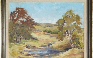 Olive McAleer (1933 - ) - Landscape near Thirlmere Lakes, Picton 39 x 49 cm