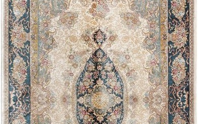 Original Fine China Hereke Carpet Pure Silk on Silk New Carpet - Carpet - 152 cm - 92 cm