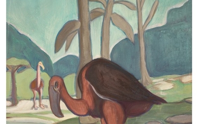 PRÄHISTORISCHE VÖGEL (PREHISTORIC BIRDS), Alfred Kubin