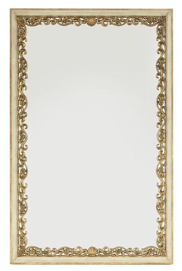 Painted and Parcel-Gilt Mirror