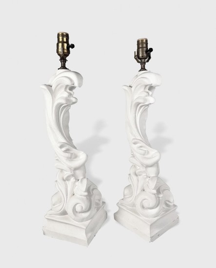 Pair Of Serge Roche Designed Lamps